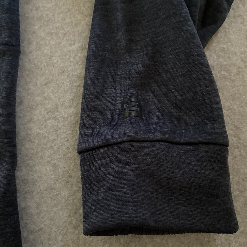 Layer 8‎ Tech Fleece Training Hoodie Men's Medium Navy Black Sweatshirt Active - Picture 3 of 10